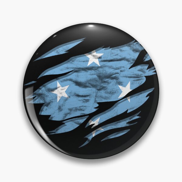 Item preview, Ripped Rip Open Micronesia Flag Palm designed and sold by rafaeltto.