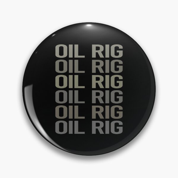 Item preview, Gray Text Art Oil Rig Roughneck Offshore designed and sold by StoreCalamity.