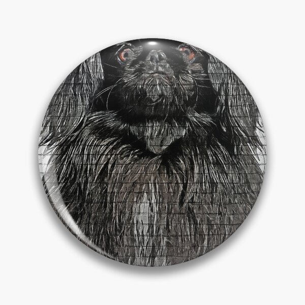 Item preview, Lovely Black Pekingese Dog - Custom Pet Portrait Art Studio designed and sold by Custom Pet Portrait Art Studio.