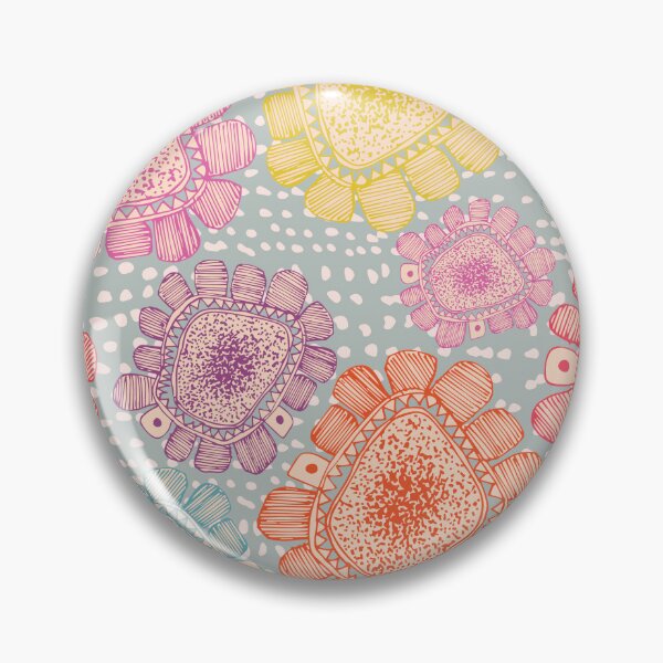 Aperçu de l'œuvre Carré Sorbet Fleurs créée et vendue par ClareMDesign.