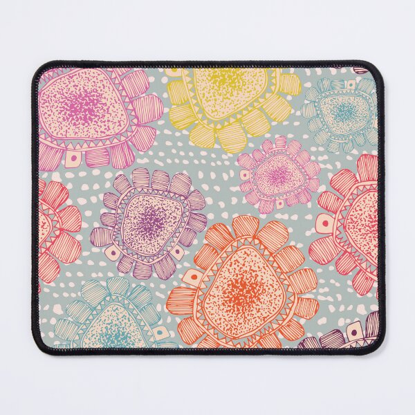 Item preview, Square Sorbet Flowers designed and sold by ClareMDesign.