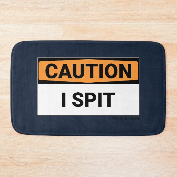 Item preview, Jurassic World Caution I Spit Sign designed and sold by Sour Soul.