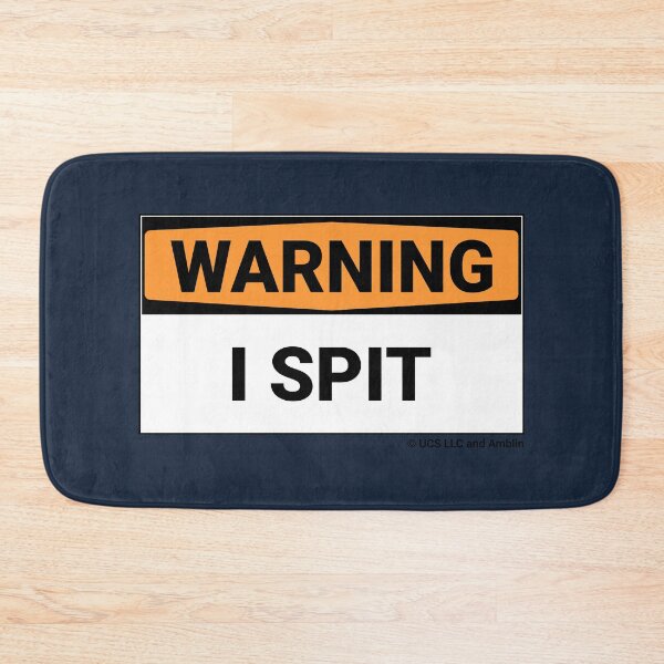 Item preview, Jurassic World Warning I Spit Sign designed and sold by Sour Soul.