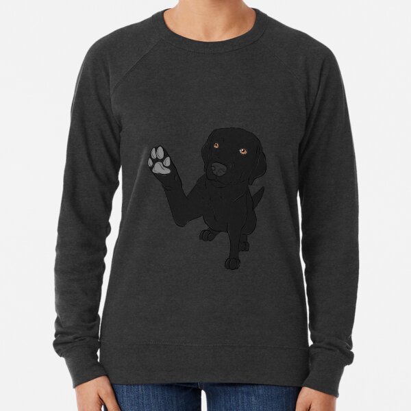 Give me Paw - - Black Lab Lightweight Sweatshirt