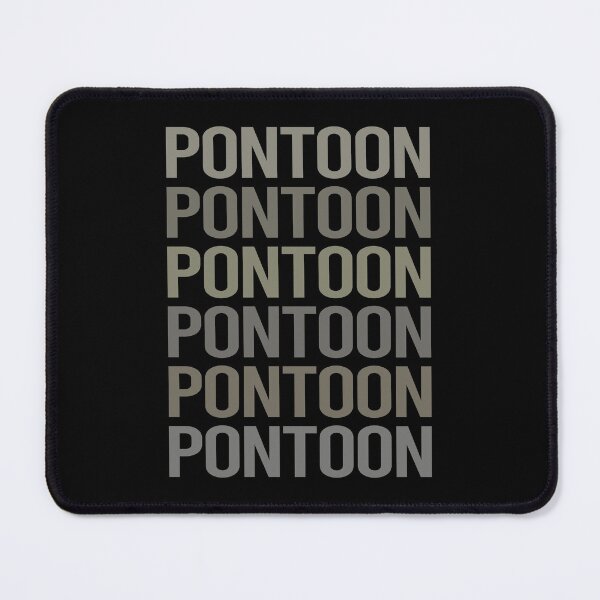 Item preview, Gray Text Art Pontoon Pontooning designed and sold by StoreCalamity.