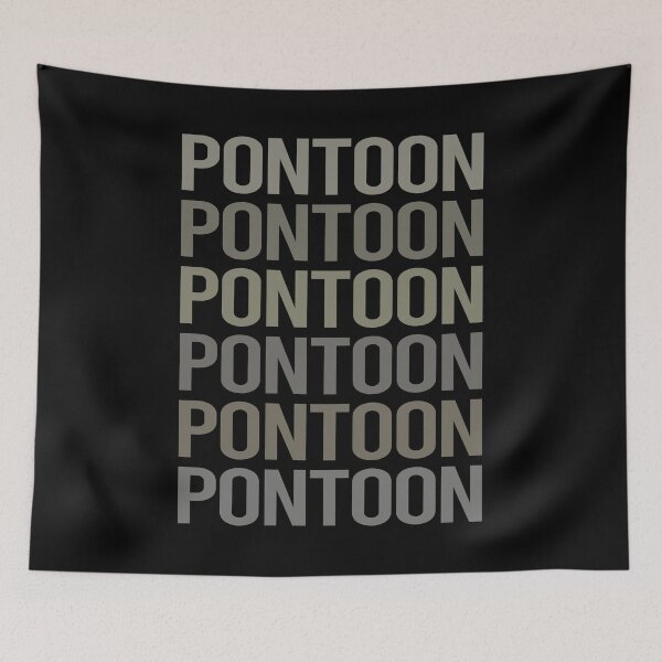 Item preview, Gray Text Art Pontoon Pontooning designed and sold by StoreCalamity.