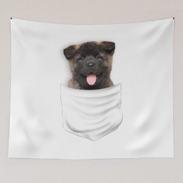 Item preview, (For Bright Background) American Akita In Pocket designed and sold by More Cute Dogs.