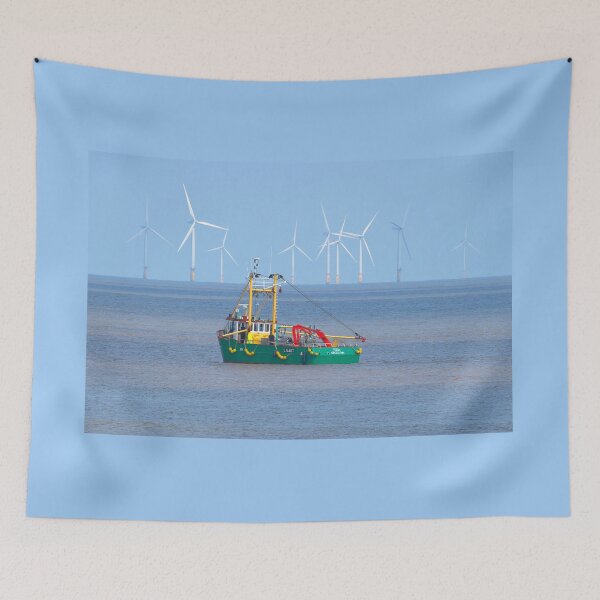Item preview, Skegness Boat and Wind Farm designed and sold by Alisonchambers2.