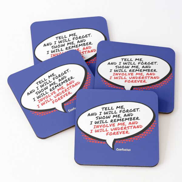 Item preview, Educational Text Quote Involve Me designed and sold by paintdust.