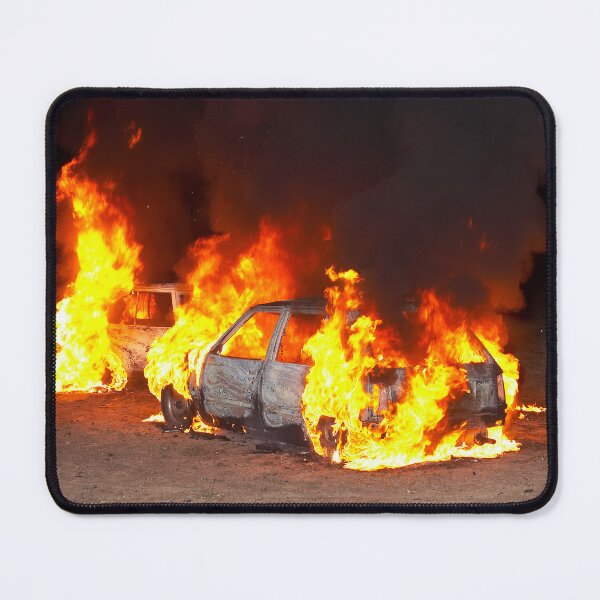 Item preview, Burning cars designed and sold by John Jovic.