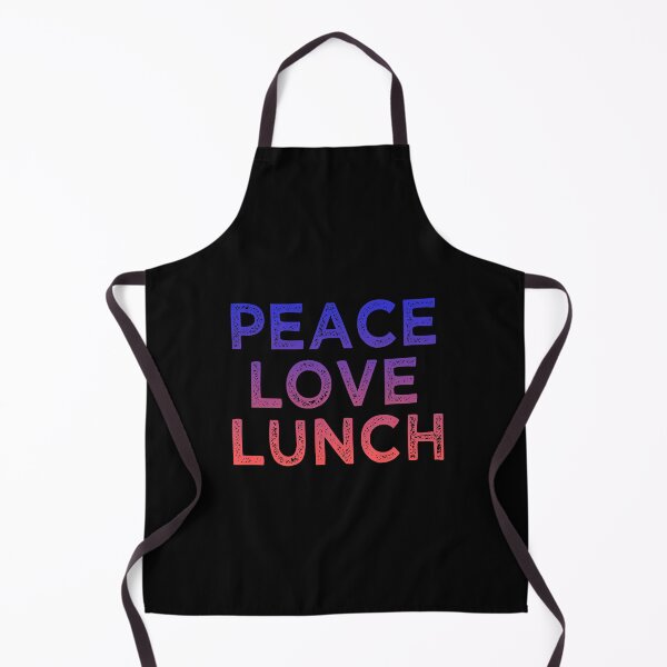 Item preview, Funny Peace Loves Lunch Lady Love food cooking designed and sold by Mac Store.