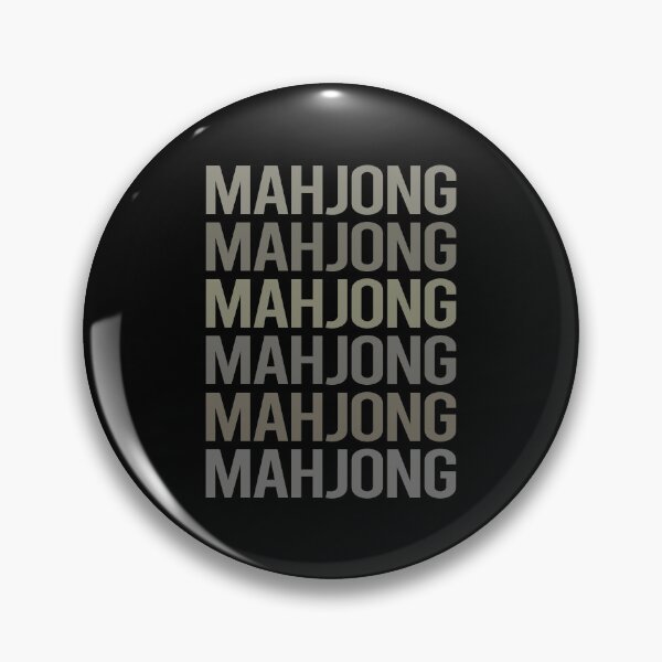 Item preview, Gray Text Art Mahjong Majong Mah Jong Mah Jongg designed and sold by StoreCalamity.
