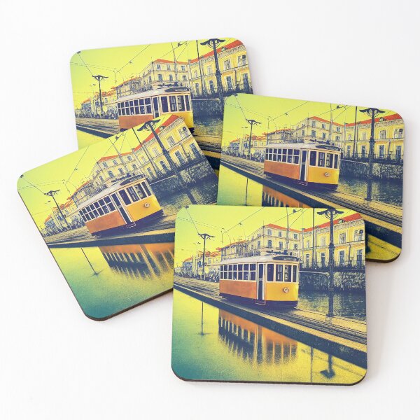 Item preview, Yellow Lisbon Tram  designed and sold by Myriam Iart.