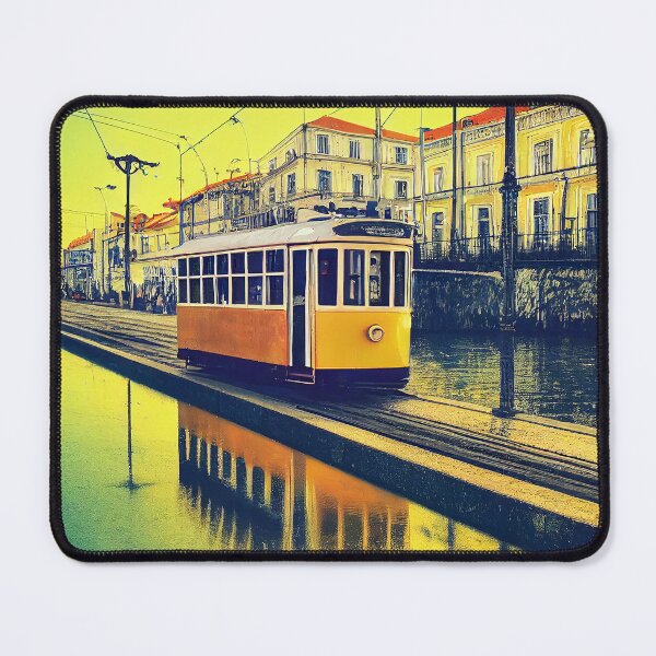 Item preview, Yellow Lisbon Tram designed and sold by Myriam Iart.