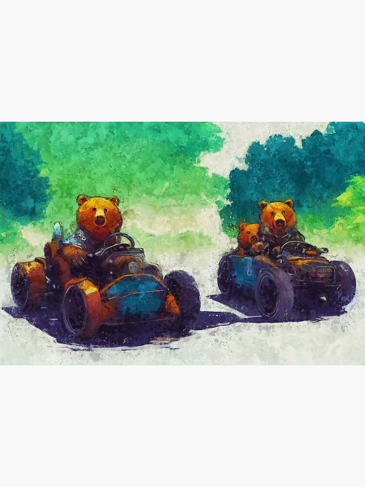 "Bear Drivers" Poster for Sale by TheProtoArt Redbubble