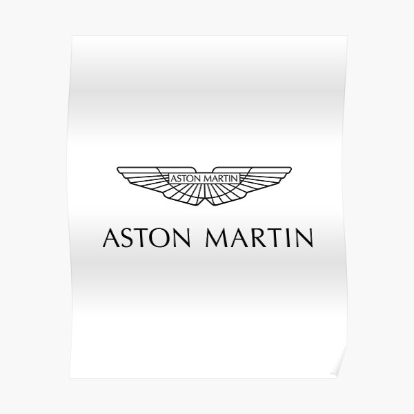 Aston Martin Logo Posters For Sale Redbubble