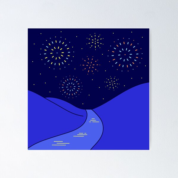 Item preview, Fireworks Lighting Up The Night Sky designed and sold by KandMe.