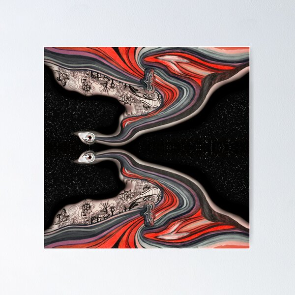 Item preview, Red Trippy Path, Third Eye - Rainbow Series designed and sold by Lucidesigns.