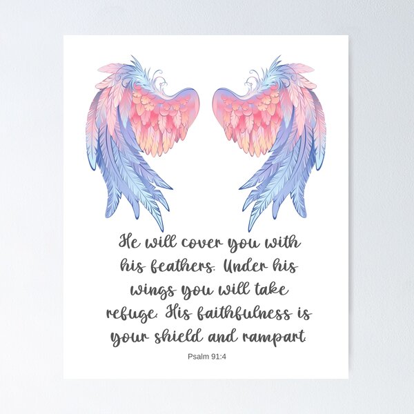 Item preview, God protects us under his wings designed and sold by Eternlchristian.