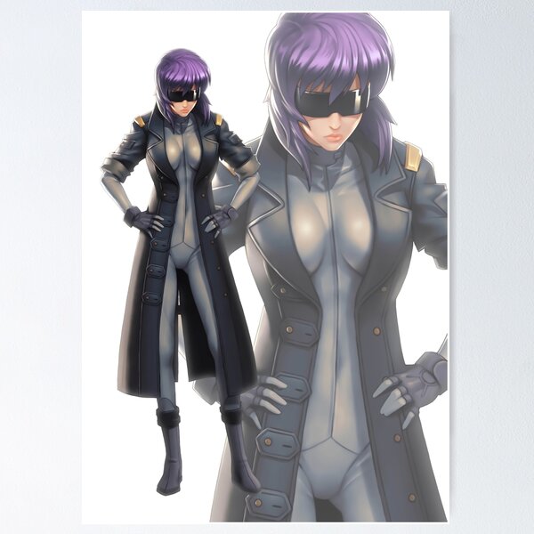 Item preview, Mokoto Kusanagi Ghost in the Shell Drawing designed and sold by antioneart.