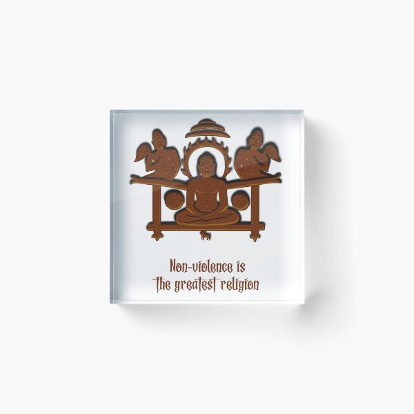 Item preview, Lord Mahaveer jainism quotes 5 designed and sold by Blue Bouy.