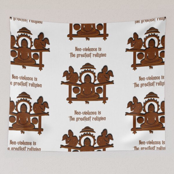 Item preview, Lord Mahaveer jainism quotes 5 designed and sold by Blue Bouy.