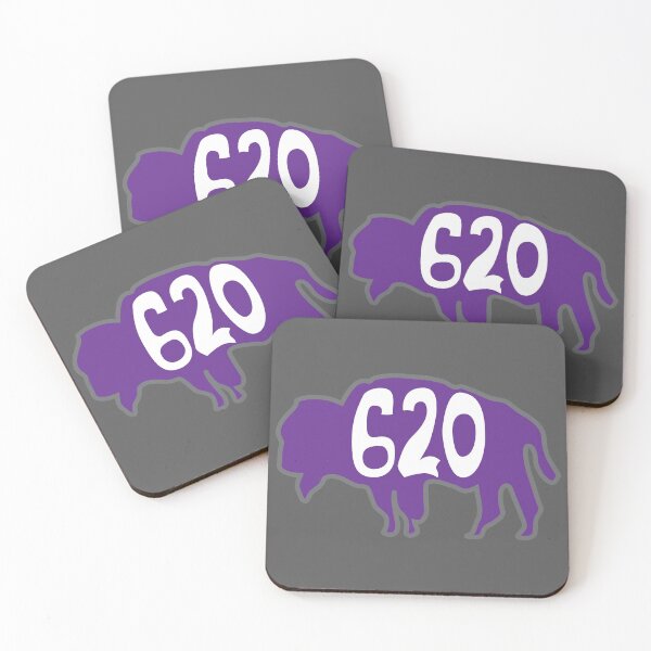 Item preview, Hand Drawn Kansas Buffalo 620 Purple Gray White designed and sold by itsrturn.