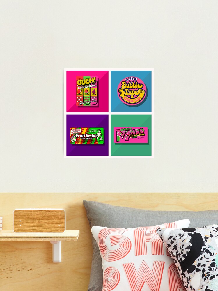 90s Kid Bubble Gum Photographic Print for Sale by PixelzInk