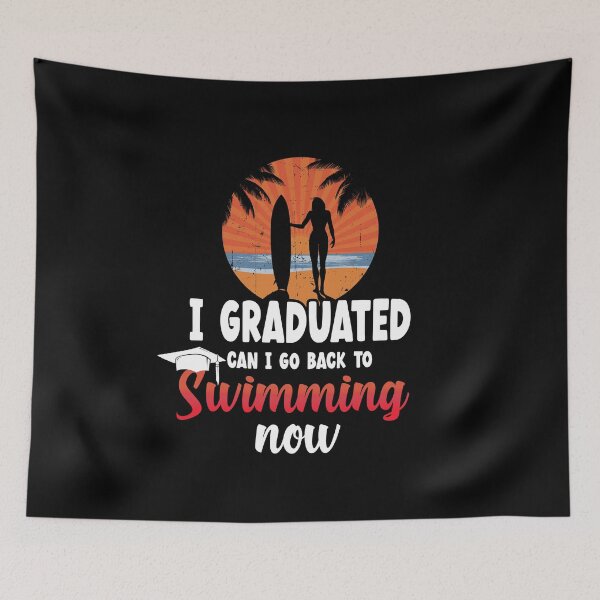 Item preview, Students 2022 I graduated can I go back to swimming now   designed and sold by Mac Store.
