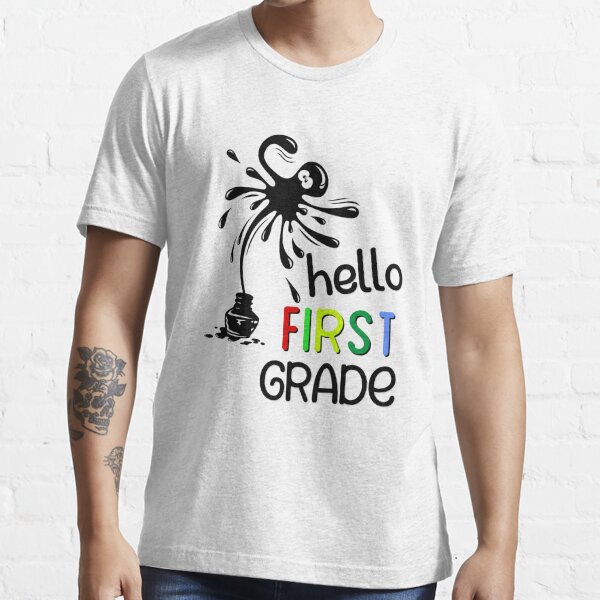 Hello First Grade Team 1st Grade Back To School Teacher Kid T Shirt