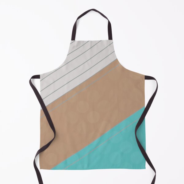 Item preview, Geometric Lines | Abstract Art Design | Diagonal | White, Brown and Blue / Turquoise designed and sold by Peaceful Lotus Home Design.