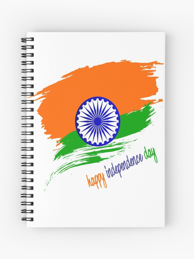 Premium PSD | India independence day background with tricolor fort sketch