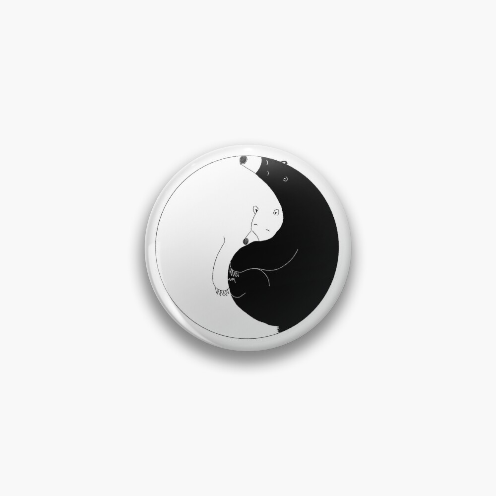 Bear Therian Ying Yang Sticker (Square) Bear Therian Ying Yang Square  Sticker 3 x 3, CafePress