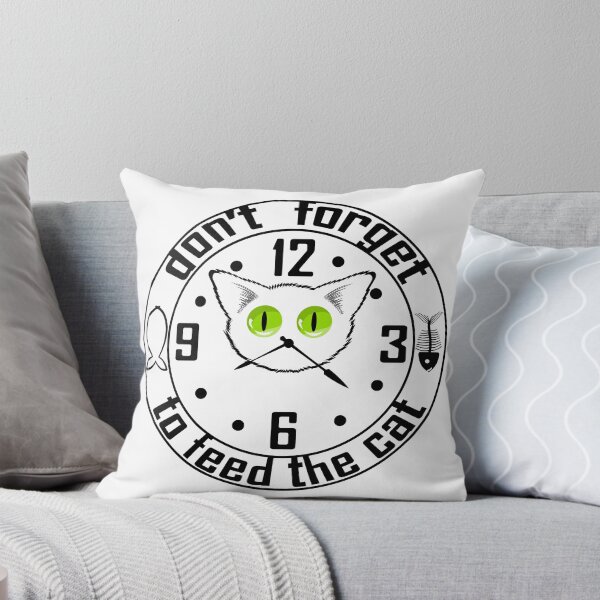 Artikelvorschau, Uhr mit Katzengesicht entworfen und verkauft von ReflectedCrafts.