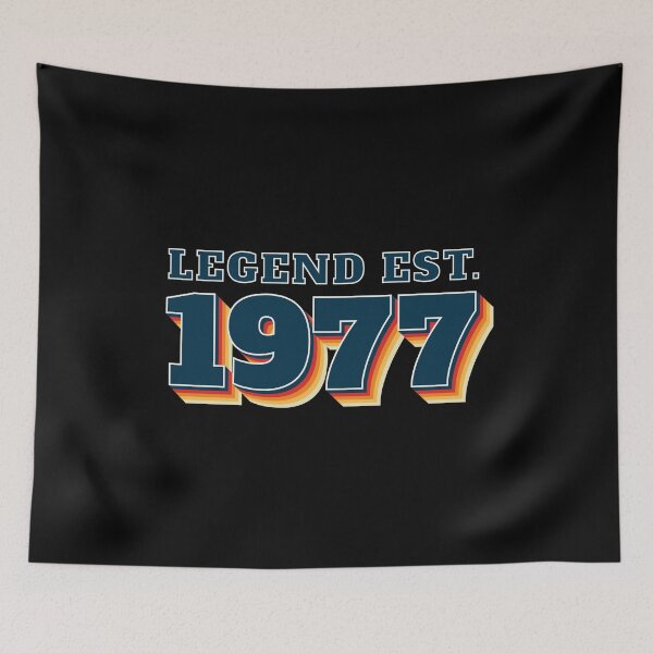 Artikelvorschau, Legende gegründet 1977 - Vintage Retro Geburtstagsdesign entworfen und verkauft von RaybenMedia.