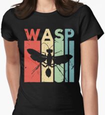 Wasp Vintage Retro Women's Fitted T-Shirt
