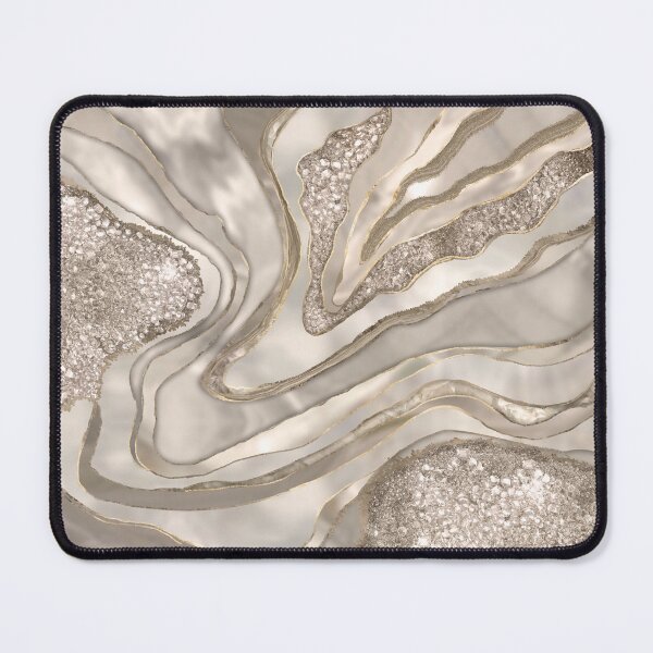 Item preview, Pearl, diamonds and platinum geode digital art designed and sold by k9printart.