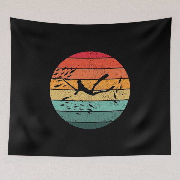 Item preview, Spearfishing Spearfisher Fishing Vintage Retro designed and sold by TastefulTees.