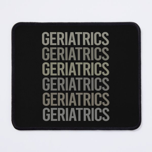 Item preview, Gray Text Art Geriatrics Geriatric Geriatrician designed and sold by TartSpiderWeb.