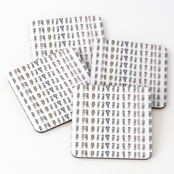 Item preview, Entropic Float Cast Chibis Line Pattern Stickers And Others designed and sold by nhitori.