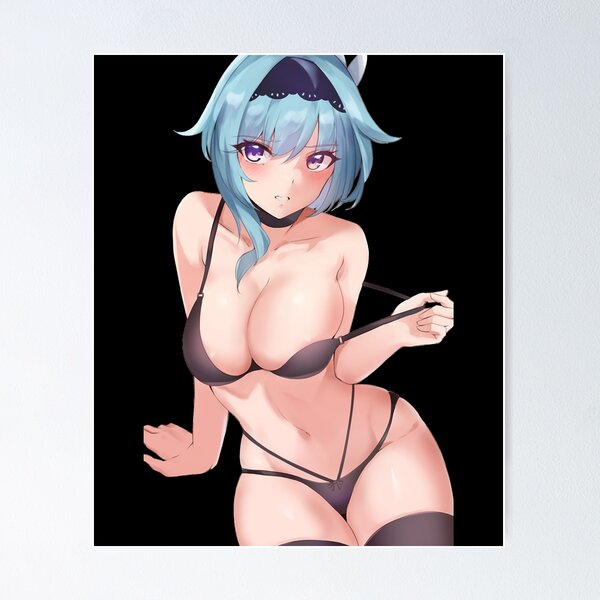 Keqing in underwear Genshin Impact Anime Girl Waifu hot Poster