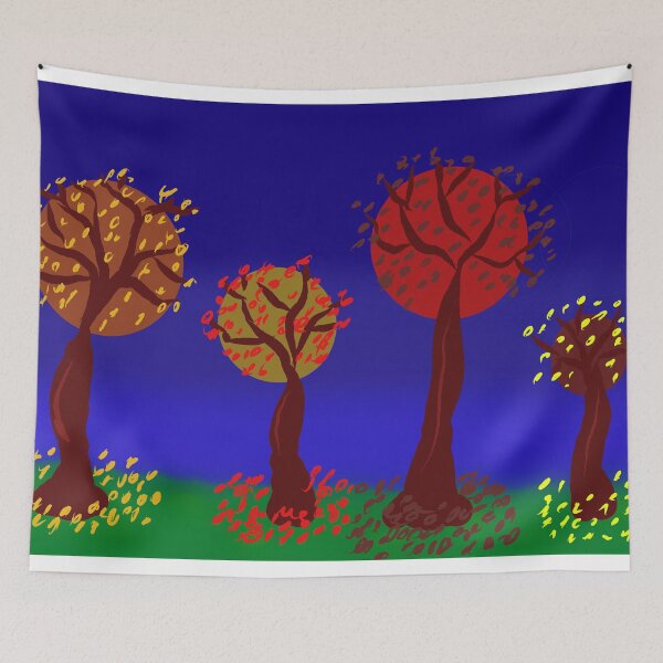 Item preview, Autumn Abstract Trees designed and sold by ColourTrips.