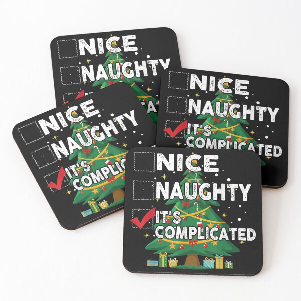 Item preview, Nice Naughty It's Complicated Christmas List Santa Claus designed and sold by Axelhellquis.