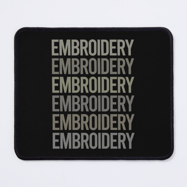 Item preview, Gray Text Art Embroidery Embroidering Embroider designed and sold by TartSpiderWeb.