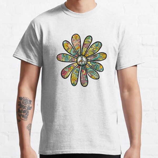 Hippy Trippy Flower Power Classic T-Shirt