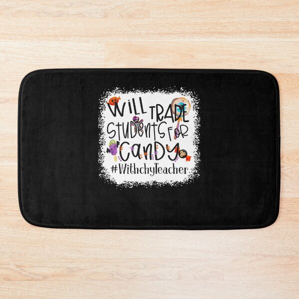 Item preview, Will trade students for candy teacher halloween funny cute vintage designed and sold by beckadamr.