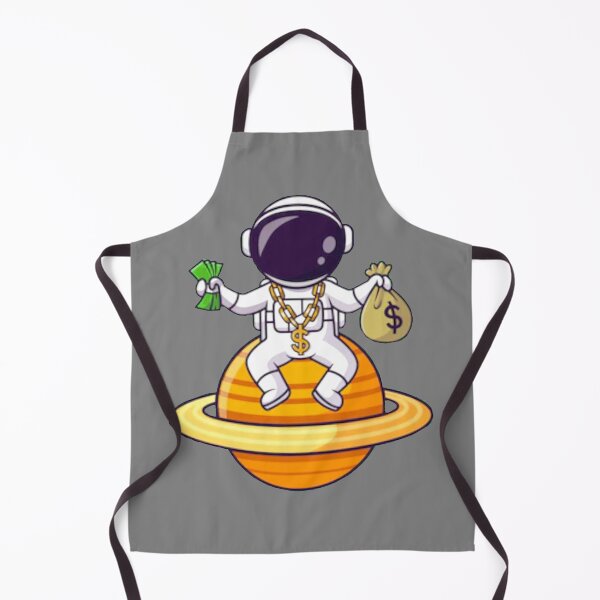 Item preview, Cute rich astronaut with money and golden chain with a planet cartoon design. designed and sold by BEAUTY ⭐⭐⭐⭐⭐.