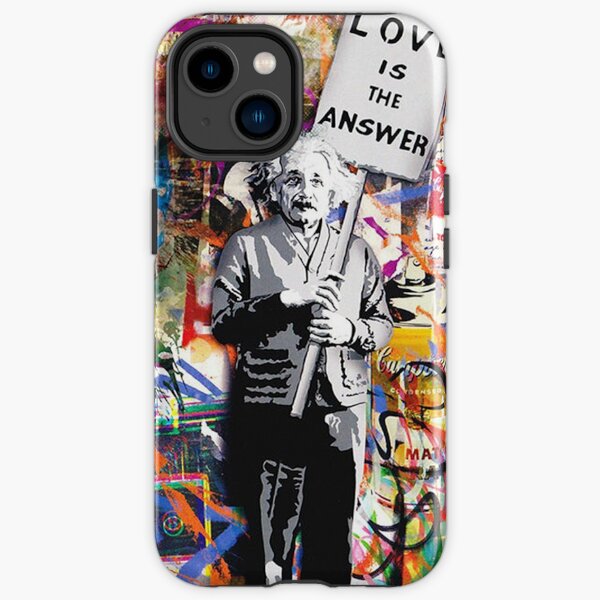 Banksy Albert Einstein Liebe ist die Antwort Graffiti Vibe iPhone Robuste Hülle