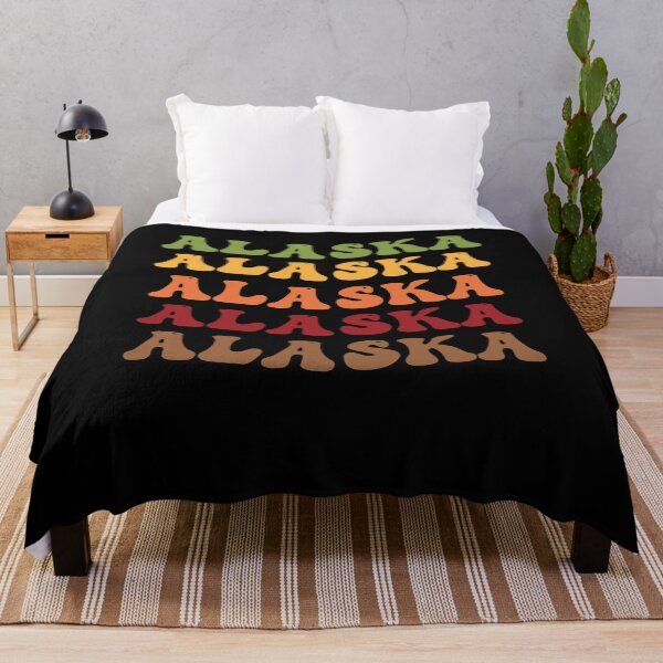 Item preview, Alaska Retro Vintage Groovy Wavy Text Classic designed and sold by CoolCreative.