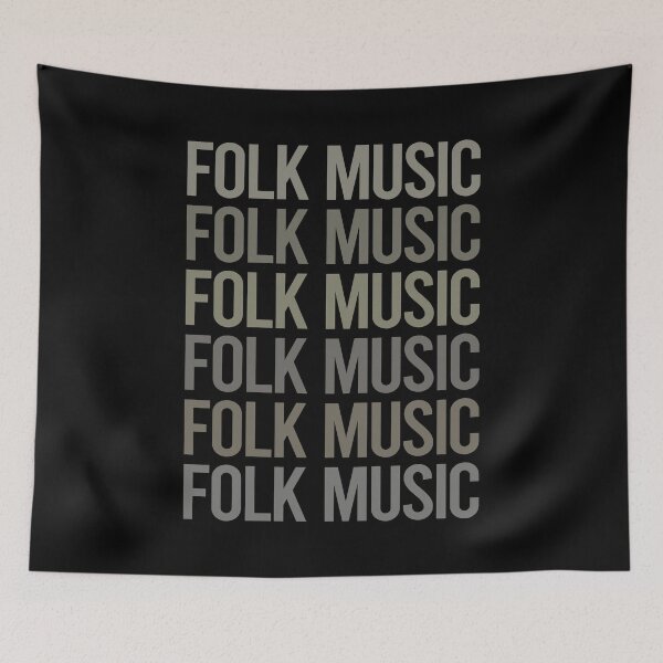 Item preview, Gray Text Art Folk Music designed and sold by TartSpiderWeb.